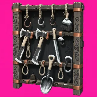 damaged tool rack
