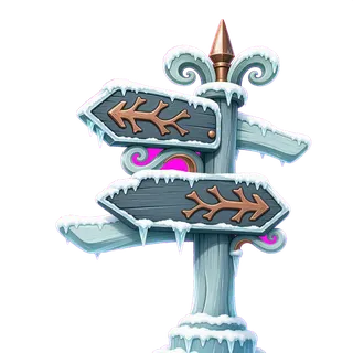 frosted wayfinding sign without text