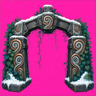 support arch, overgrown