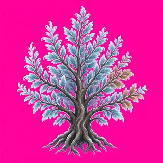 frosted tall shrub