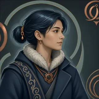 original adult caretaker, calm expression