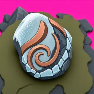 frosted small rock