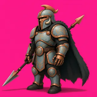 original adult armored enemy, facing west