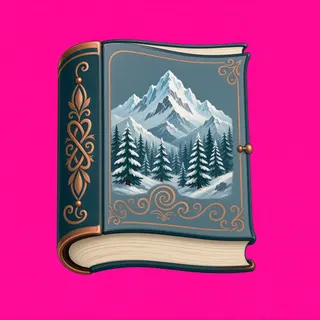 book, ornate design
