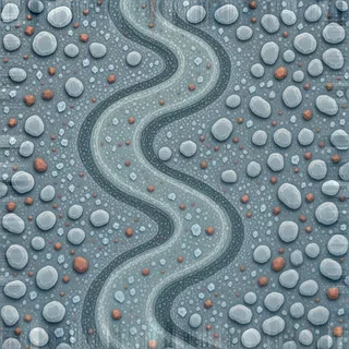 frosted fine gravel path