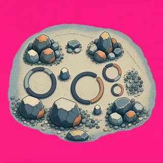 dust patch, dense arrangement
