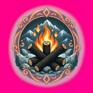 campfire, rare accent design