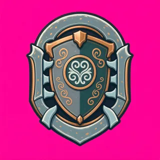 shield, ornate design