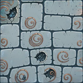 damaged flat paving
