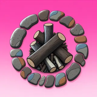 clean campfire ring