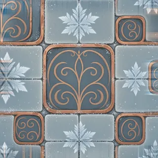 frosted dusty tiled floor