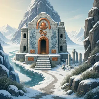 hidden shrine at daylight