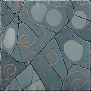 damaged rough stone floor