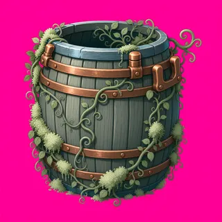 overgrown barrel