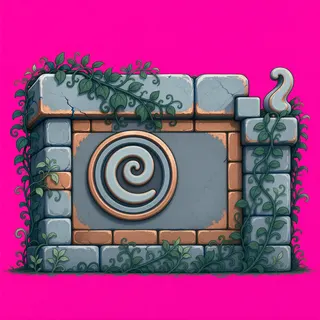 wall end cap, overgrown