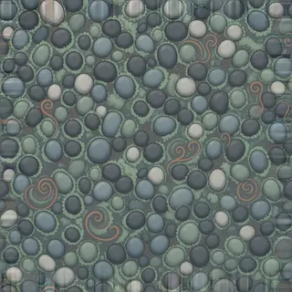 overgrown river pebbles