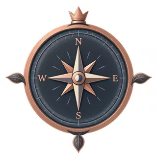 compass, plain design