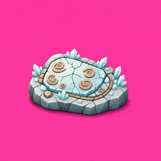 damaged small rock