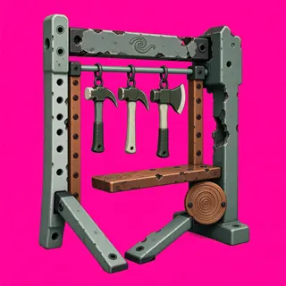 damaged tool rack