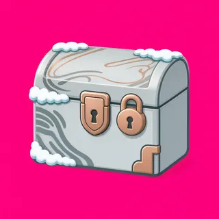 frosted storage chest