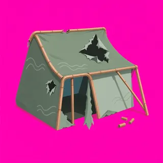 damaged tent