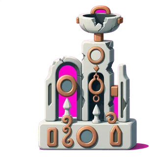 damaged relic pedestal