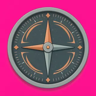 compass, plain design
