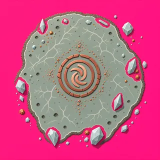 sand scatter, sparse arrangement