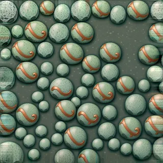 damaged river pebbles