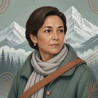 original adult caretaker, determined expression