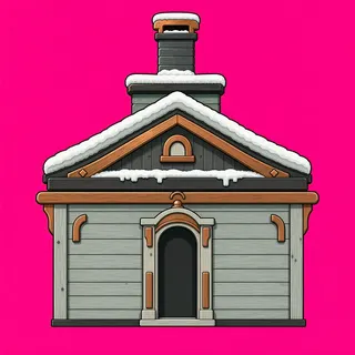 roof center, weathered