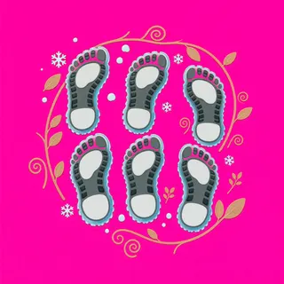 footprints, clustered arrangement