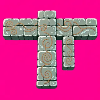 wall T junction, weathered