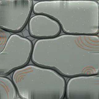 weathered rough stone floor