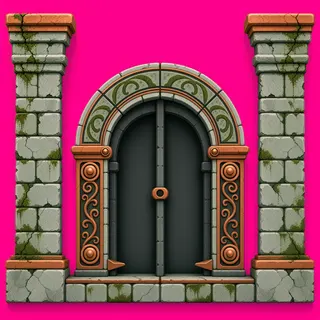 support arch, weathered