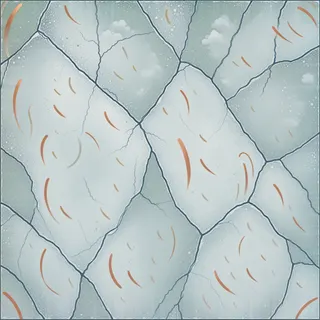 weathered frosted ice