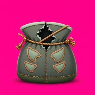 damaged supply sack