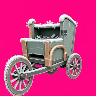 frosted abandoned cart