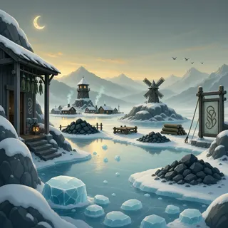 resource clearing at dusk