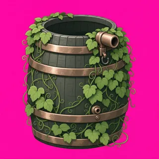 overgrown barrel