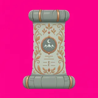 quest scroll, ornate design