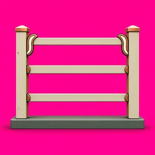 fence straight, intact