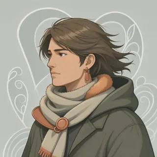 original adult explorer, calm expression
