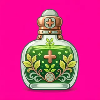healing potion, ornate design