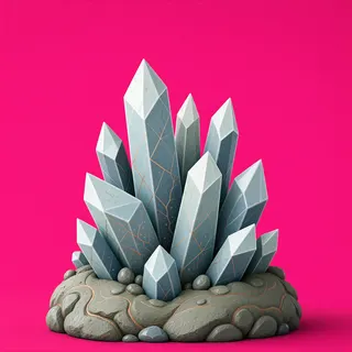 weathered crystal cluster