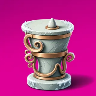 frosted relic pedestal