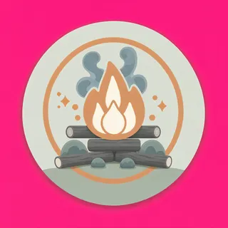 campfire, rare accent design