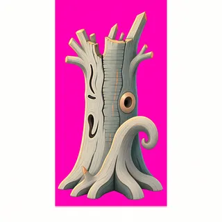 damaged tree stump