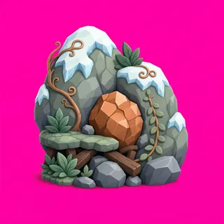 overgrown resource deposit