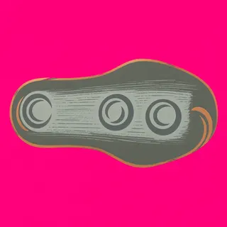 scuff marks, elongated arrangement